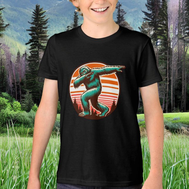 Funny Sasquatch Bigfoot Dabbing Personalised Tri-Blend Shirt (Creator Uploaded)