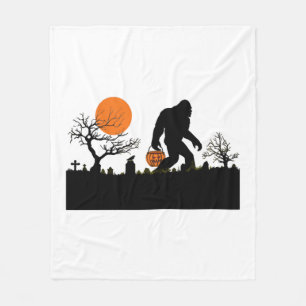 Funny Sasquatch Bigfoot Halloween Costume T-shirt Fleece Blanket