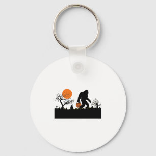 Funny Sasquatch Bigfoot Halloween Costume T-shirt Key Ring