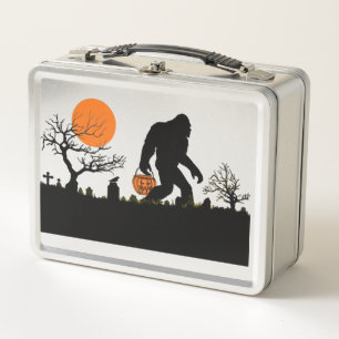 Funny Sasquatch Bigfoot Halloween Costume T-shirt Metal Lunch Box