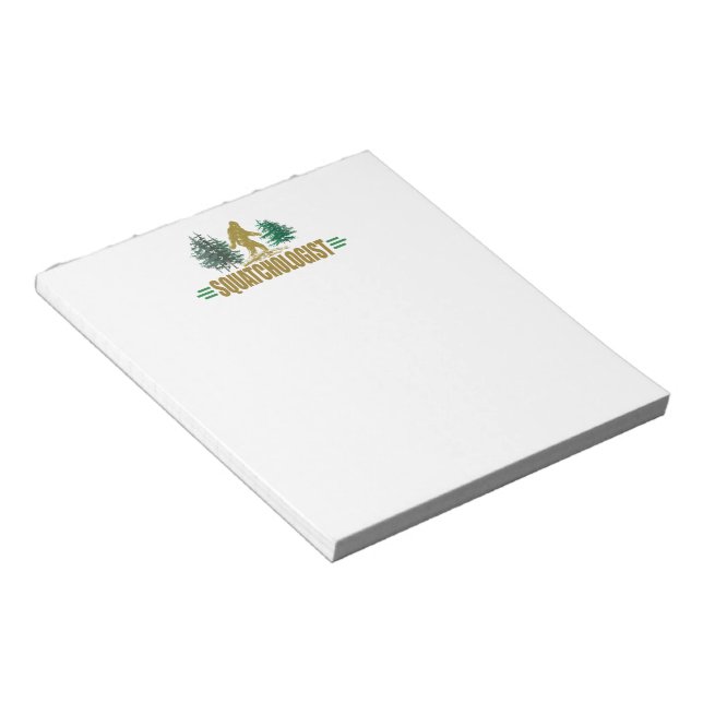 Funny Sasquatch, Bigfoot Notepad (Angled)