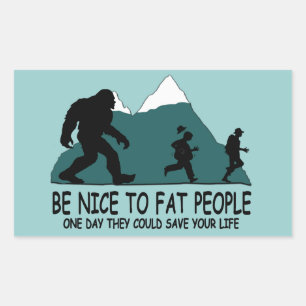 Funny Sasquatch Rectangular Sticker
