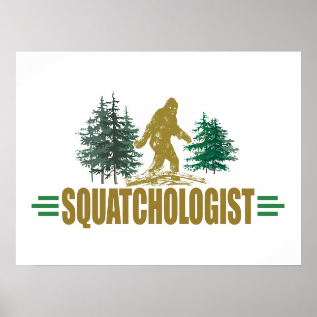 Funny Sasquatch, Sasquatchin Poster (Front)