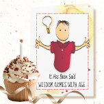 Funny Sassy Cartoon for Him Personalised Birthday Card<br><div class="desc">Want a sassy and funny card to send a laugh on his birthday?  Personalise this card for your guy who loves a good punchline :)</div>