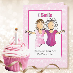Funny Sassy Daughter Cartoon from Mother Birthday Card