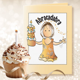Funny Sassy Modern Cartoon Happy Birthday  Card