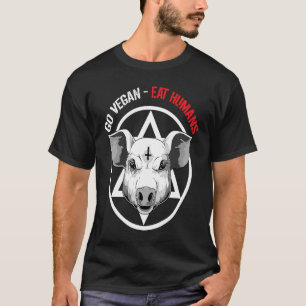 Funny Satan Pig Vegan Animal Lover T-Shirt