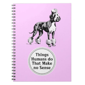 Funny satire Great Dane Notebook