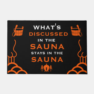 Funny Sauna Accessory Doormat