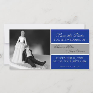 Funny Save the Date Announcements {Royal Blue}