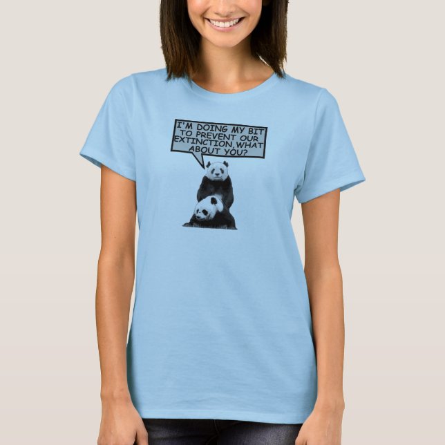 Funny save the Panda T-Shirt (Front)