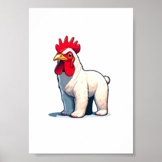 Funny Save The Pollo Bear Wall Art