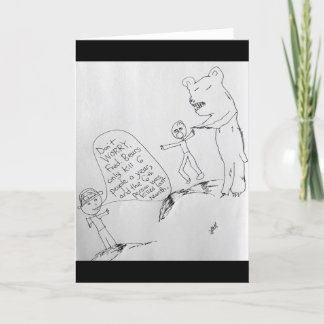 Funny Saved From Bear Attack By Statistics Card