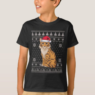 Funny Savh Cat Ugly Christmas Sweater Santa Xmas P
