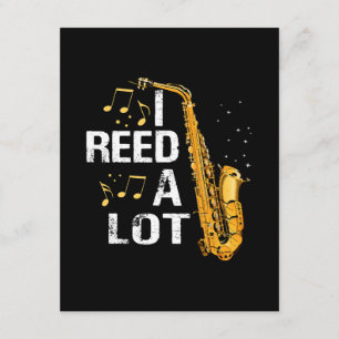 Funny Saxophone Enclosure Card