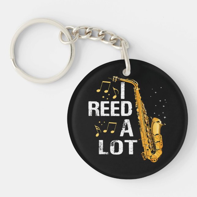 Funny Saxophone Key Ring (Front)