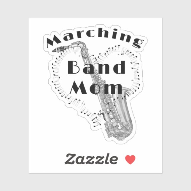 Funny Saxophone Marching Band Mum (Sheet)
