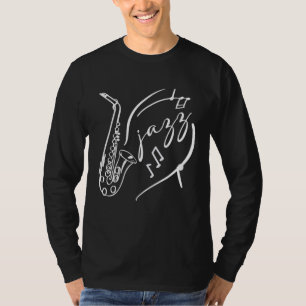 Funny Saxophone Player Men Women Music Jazz Brass T-Shirt