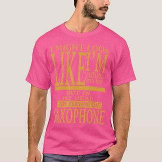 Funny Saxophone Shirt Distressed Jazz
