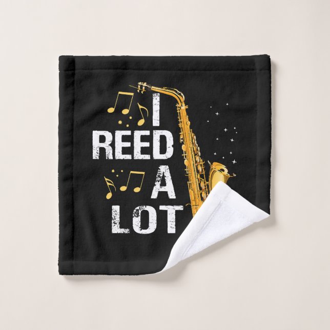 Funny Saxophone Wash Cloth (Wash Cloth)