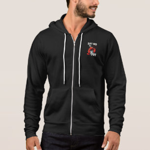Funny Say No to Pot with Crab Lobster Hoodie