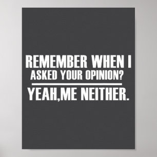 Funny Saying &amp; Funnywith Sayings Remember When Poster