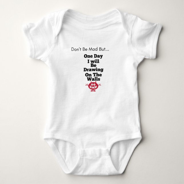Funny Saying Baby Bodysuit (Front)
