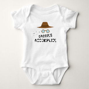 Funny saying baby clothing, crime detective baby bodysuit