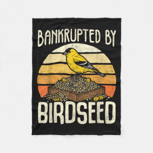 Funny Saying Bankrupted Fleece Blanket
