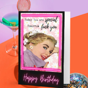 Funny Saying Birthday Card Woman Best Friend Sassy