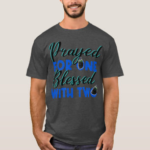 Funny Saying Blessed With Twins Pregnancy Cute Bab T-Shirt