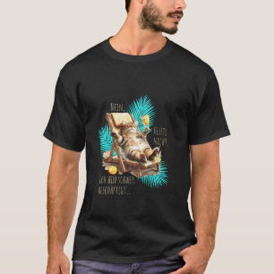 Funny Saying Cat Summer Cocktail T-Shirt