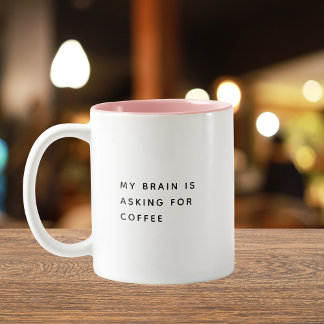 Funny Saying Coworker Elegant Simple Two-Tone Coffee Mug