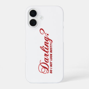 funny saying Darling do I not look busy withhearts iPhone 16 Case