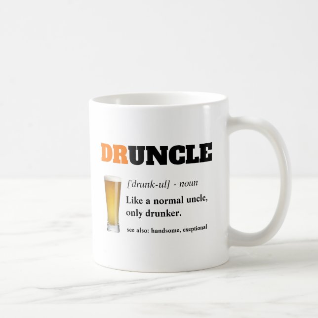 Funny Saying - Druncle Funny Uncle Coffee Mug (Right)