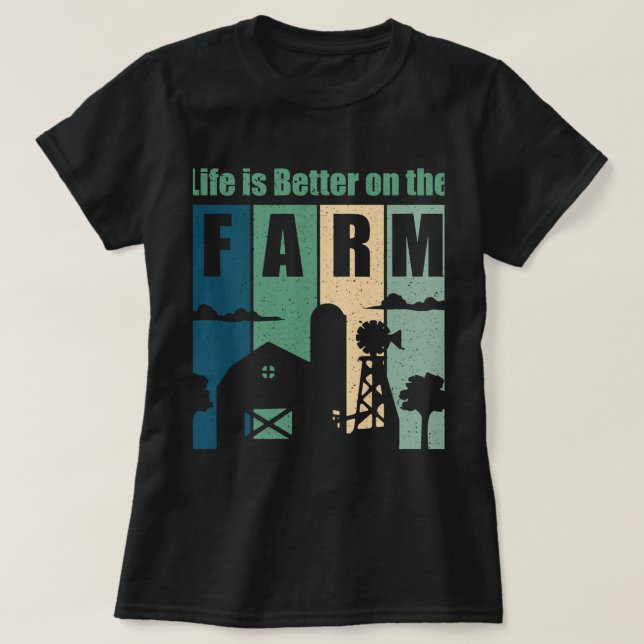 Funny Saying Farmer Agriculture Farm Animal T-Shirt (Design Front)