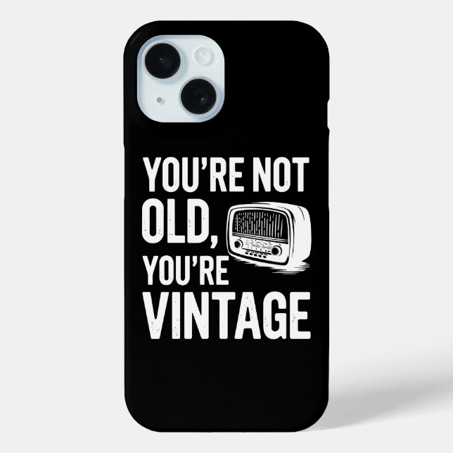 Funny Saying for Older People Case-Mate iPhone Case (Back)
