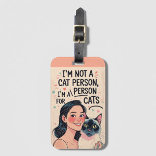 Funny Saying for Siamese Cat lovers Luggage Tag
