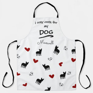 Funny Saying French Bulldog Pattern Personalised Apron