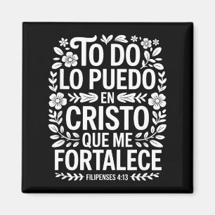 Funny saying i can do all things through christ Fu Magnet