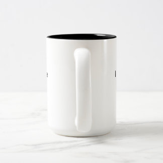 Funny saying, "I may look calm" mug. Two-Tone Coffee Mug