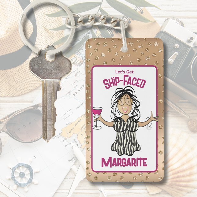 Funny Saying Joke Cruise Beach Tropical Vacation  Key Ring (Creator Uploaded)