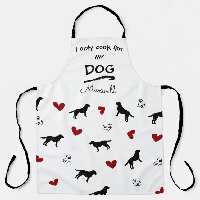 Funny Saying Labrador Retriever Personalised Apron (Front)