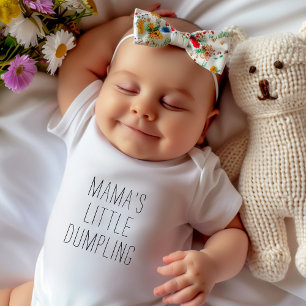 Funny Saying Mama's Little Dumpling Baby Bodysuit