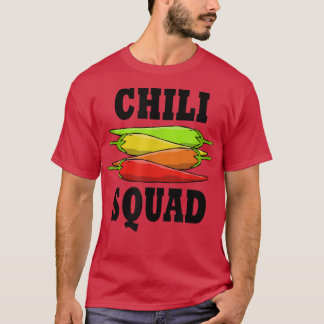 Funny Saying Meican Food Chilli Squad Jalapeno  T-Shirt