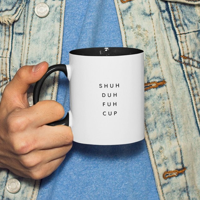 Funny Saying Modern Coworker Birthday Quote Two-Tone Coffee Mug (Creator Uploaded)