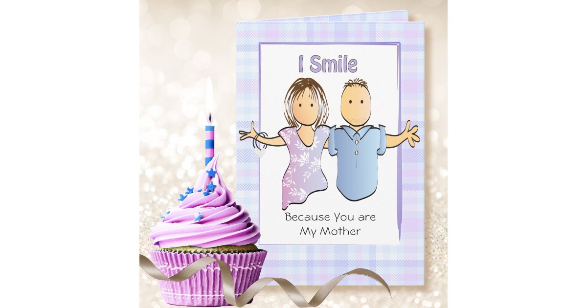 Funny Saying Mother Mum Cartoon from Son Birthday Card | Zazzle