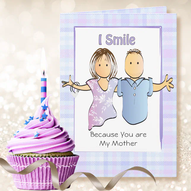 Funny Saying Mother Mum Cartoon from Son Birthday Card | Zazzle