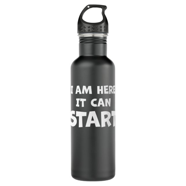 Funny Saying Naughty Fun Sarcasm Irony Joke Gift 710 Ml Water Bottle (Front)