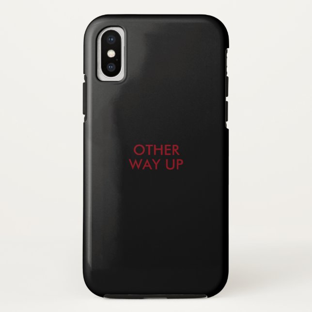 Funny saying 'other way up' Case-Mate iPhone case (Back)